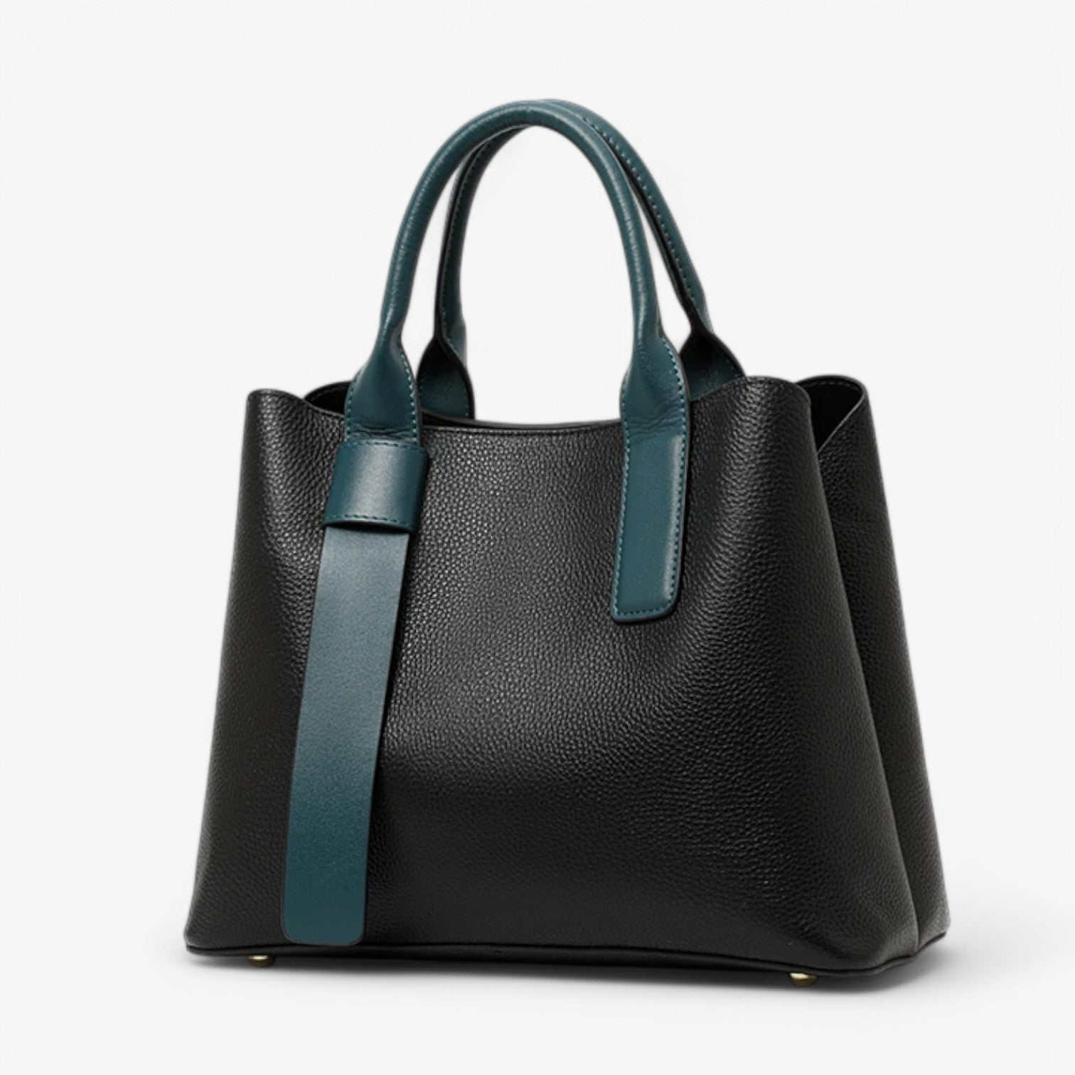 Sandrine | Luksus & Alsidig – Premium Kopenhud Læder Skuldertaske - sort (30cm<Max Længde<50cm) - bags - {{ product_tags }