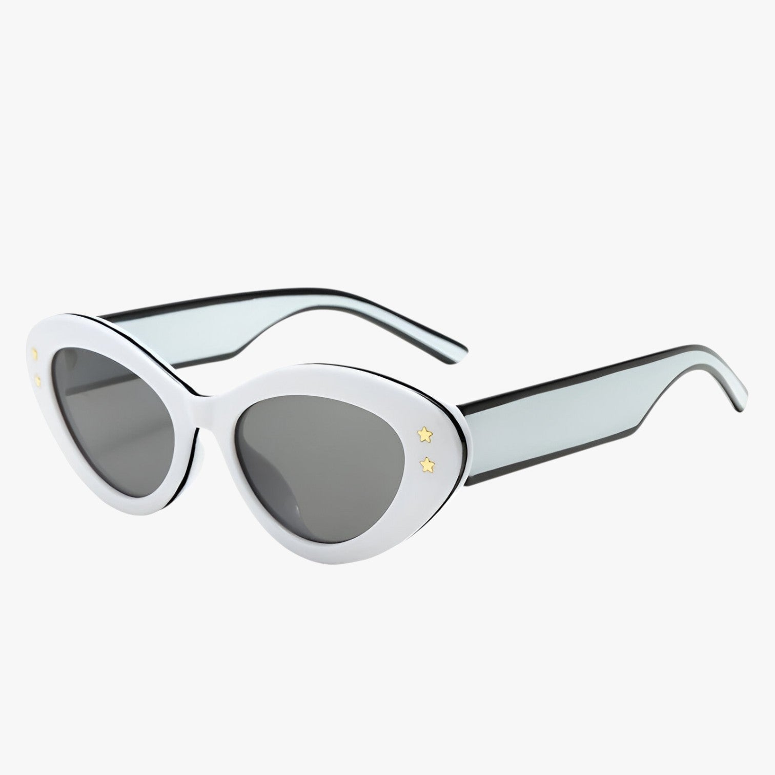 Selah | Stilfuld retro solbrille med UV400-beskyttelse - Hvid - women's fashion - {{ product_tags }