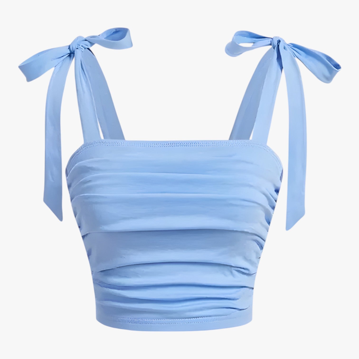 Talia | Rosa rygfri cami crop top - Lyseblå - Talia | Rosa rygfri cami crop top - €25 - {{ product_tags }