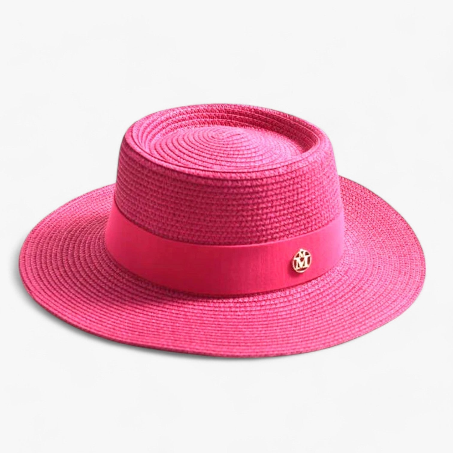 Clara | Elegant strohat - Stilfuld, letvægts og rejsevenlig - Roze 56-58CM - women's fashion - {{ product_tags }