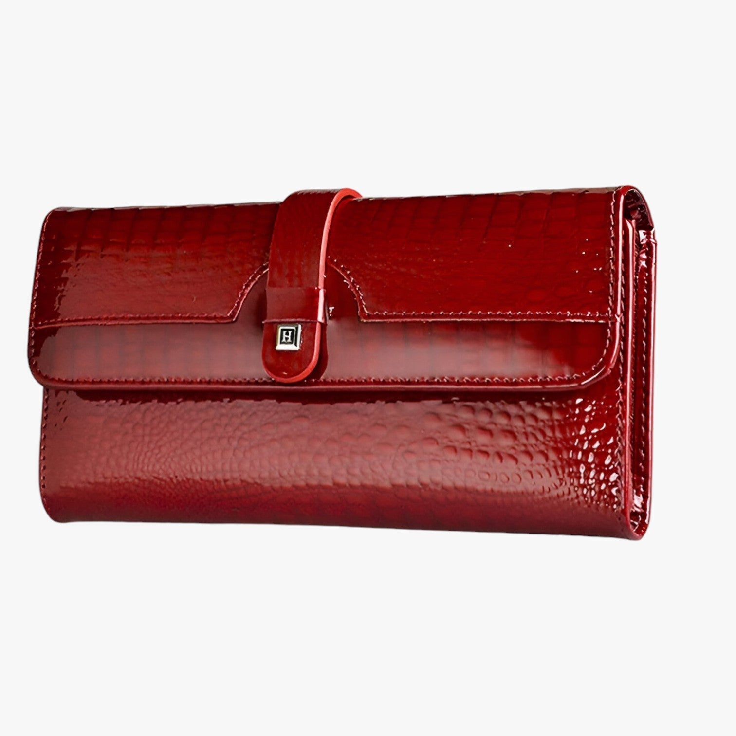 Felicia | Luksus Designer Håndtaske – Glinsende Læder Clutch & Pung - rød - Felicia | Luksus Designer Håndtaske – Glinsende Læder Clutch & Pung- €25 - {{ product_tags }
