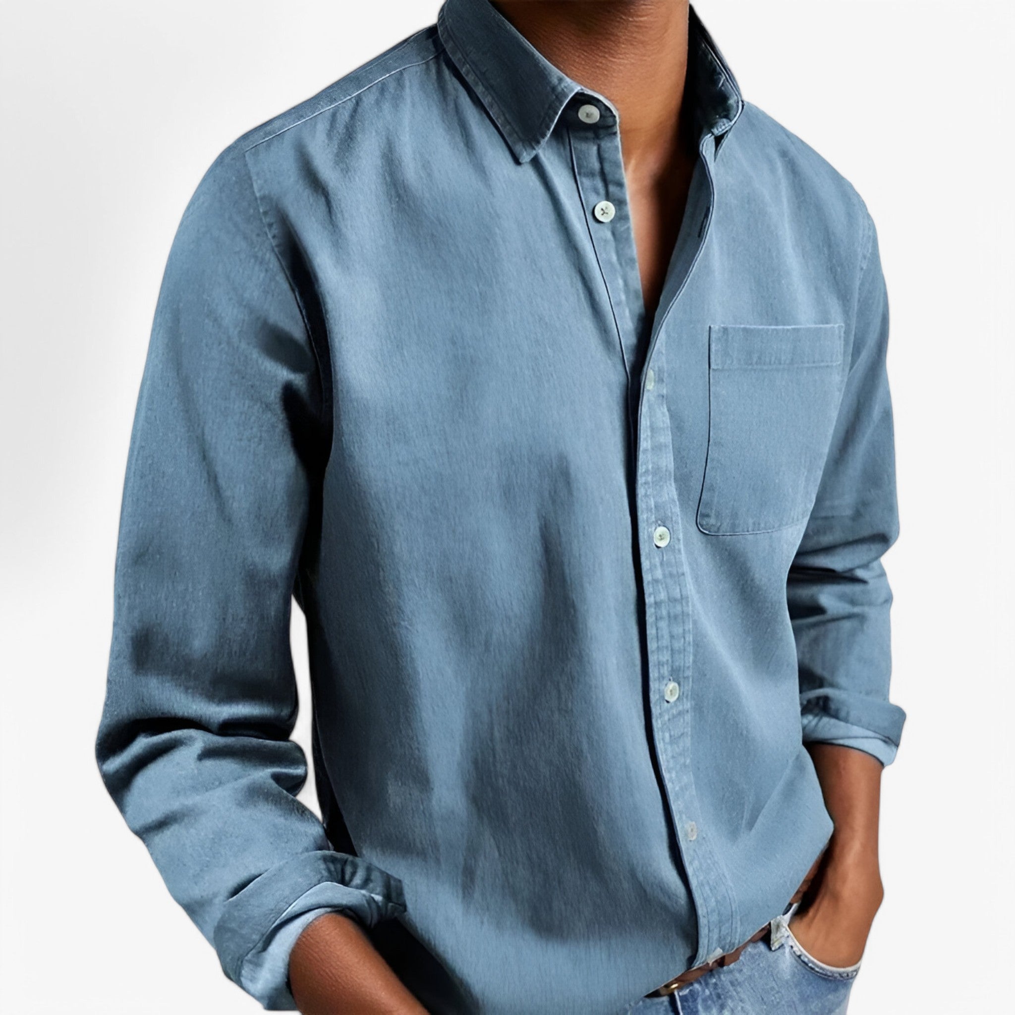 Rafael | Cargo skjorte - Elegant og holdbar - Lyseblå - men's fashion - {{ product_tags }