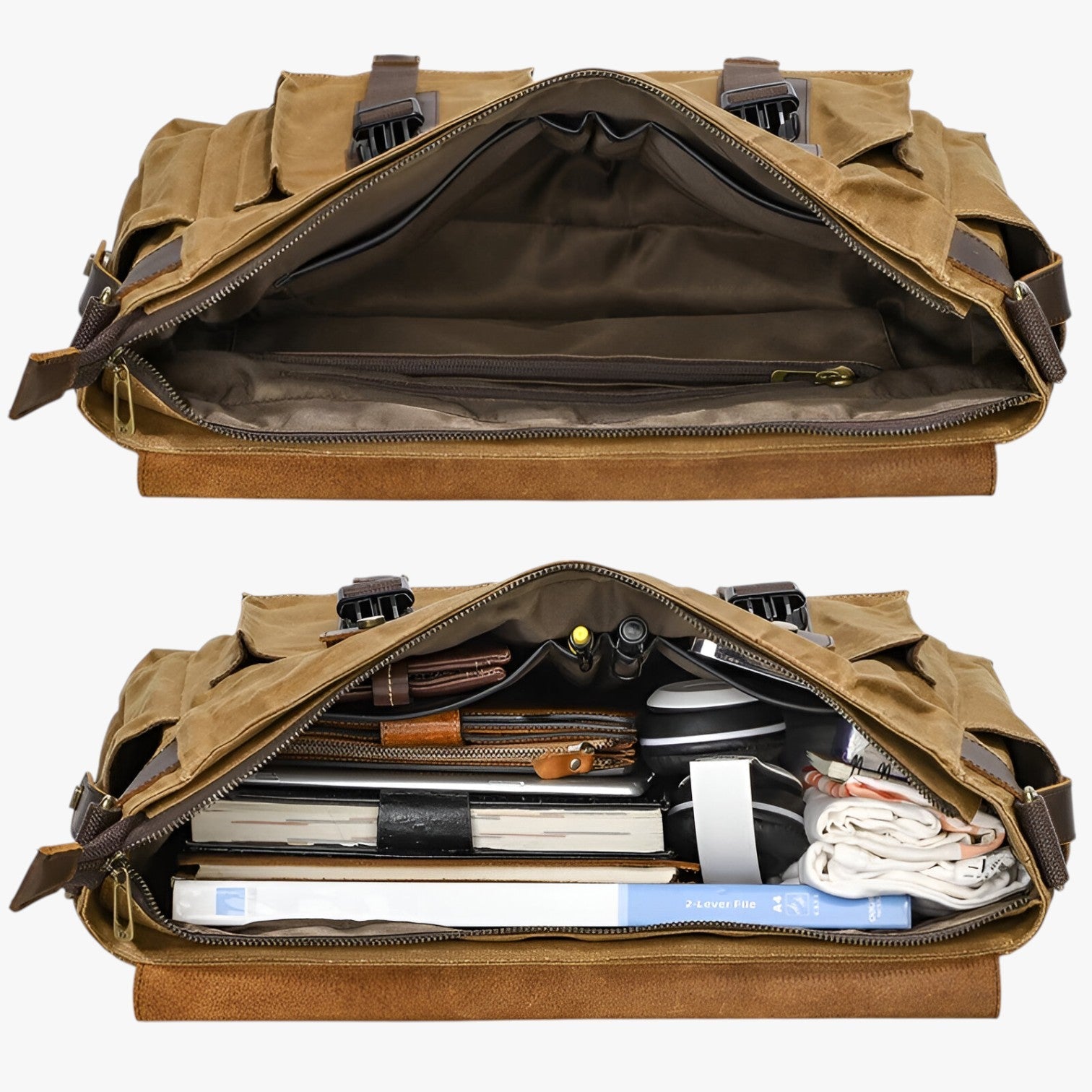 Israel | Borsa Messenger i læder vintage - - bags - {{ product_tags }