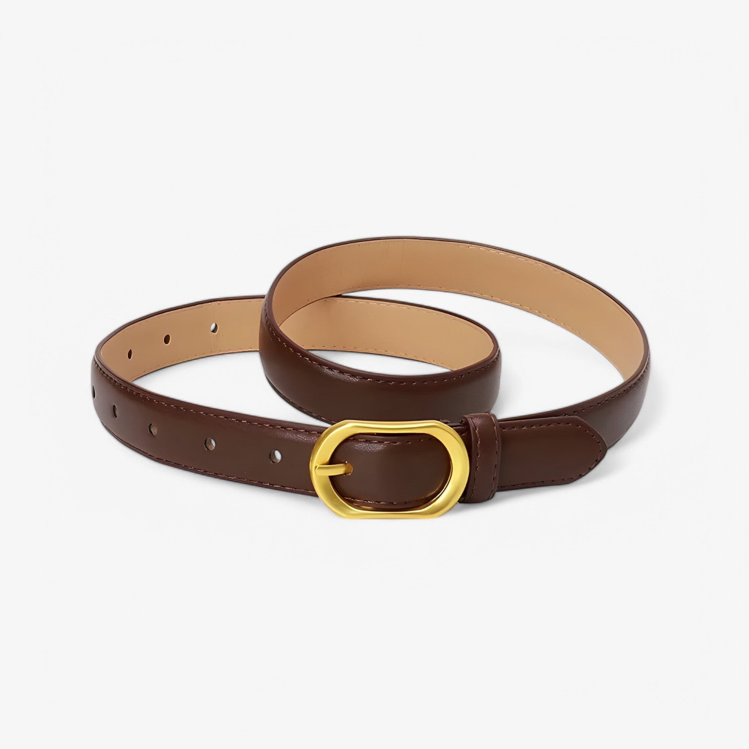 Antonella | Alsidig Designerbælte – Perfekt til Jeans & Kjoler - Kaffe 103cm - women's fashion - {{ product_tags }