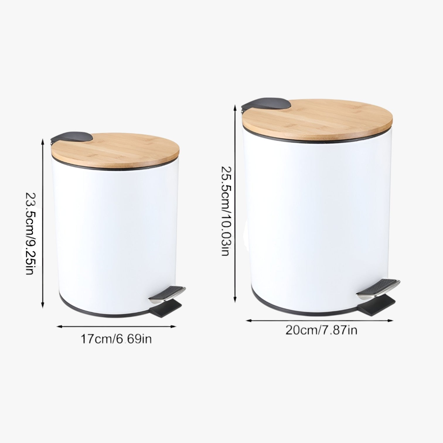 Ysabelle | Stilfuld pedalspand – Soft Close & Bambus låg - - house & garden - {{ product_tags }