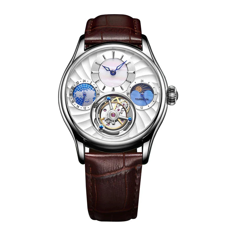 Helio | Tourbillon luksus mekanisk ur - Hvid - Helio | Tourbillon luksus mekanisk ur- €25 - {{ product_tags }