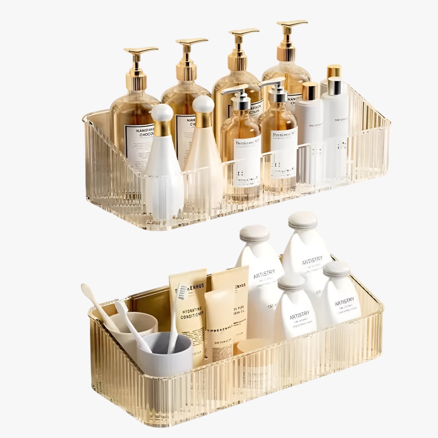 Aileen | Pladsbesparende hjørneopbevaring – solid uden boring - - house & garden - {{ product_tags }