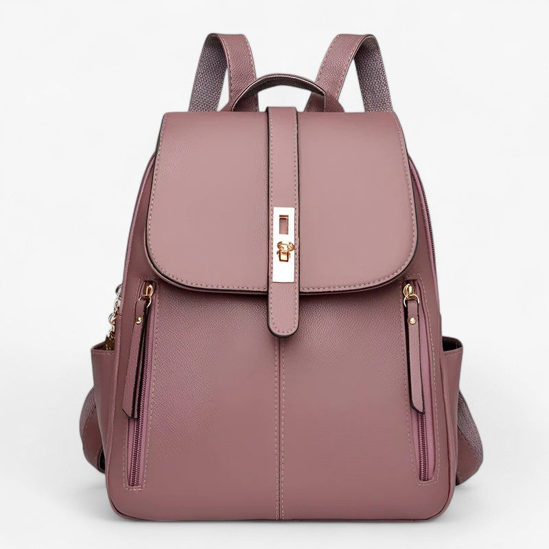 Dana | Elegant dames læder rygsæk - Perfekt til hverdag og rejser - Lilla - bags - {{ product_tags }