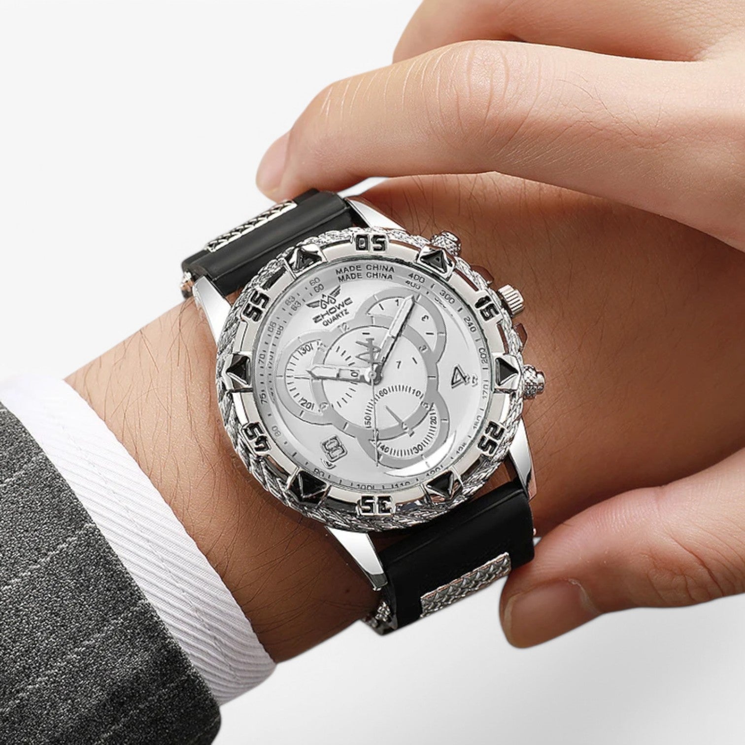 Renato | Stilfuld Sportur med Komfortabel Silikone Rem - - watches - {{ product_tags }