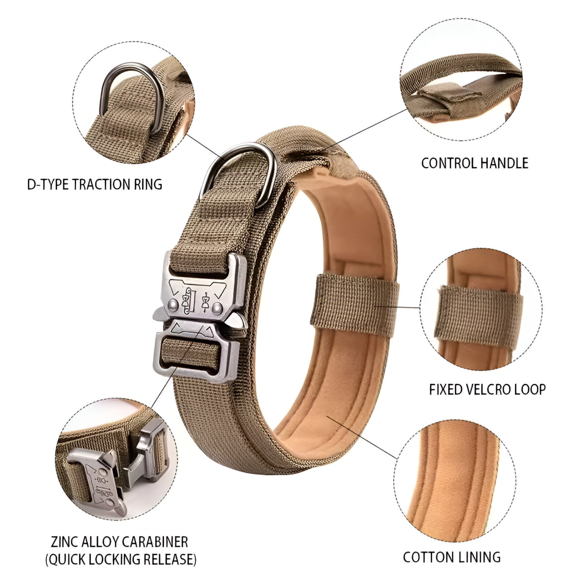 Maximus | Holdbart taktisk hundehalsbåndssæt - - other - {{ product_tags }