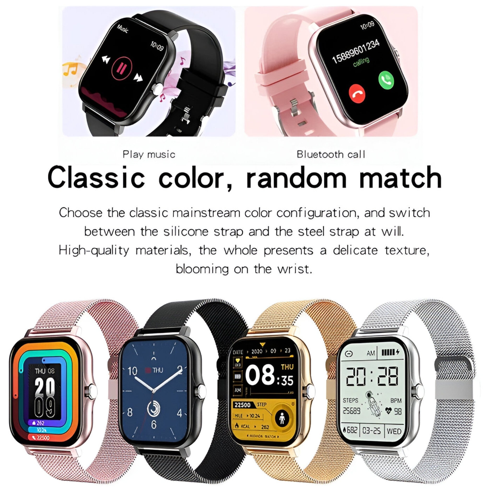 Matthew | Slankt og stilfuldt smartwatch - - Matthew | Slankt og stilfuldt smartwatch- €25 - {{ product_tags }