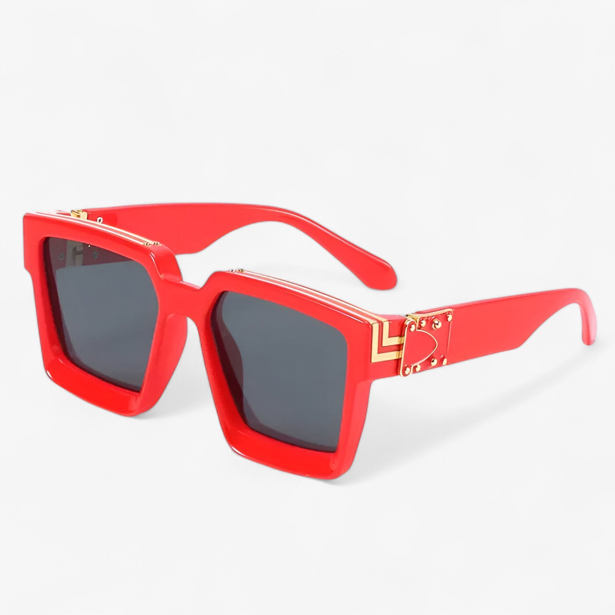 Manuel | Retro firkantet spejl solbriller til mænd - Linsefarve - men's fashion - {{ product_tags }