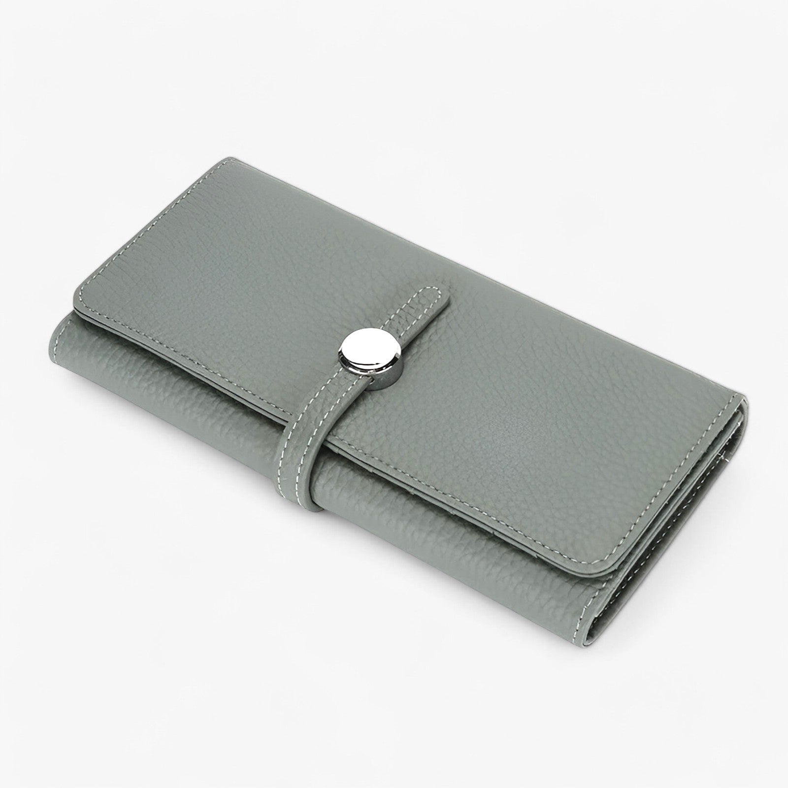 Genie | Elegant læderpung med stor kapacitet til kvinder med slankt design - grøn - bags - {{ product_tags }