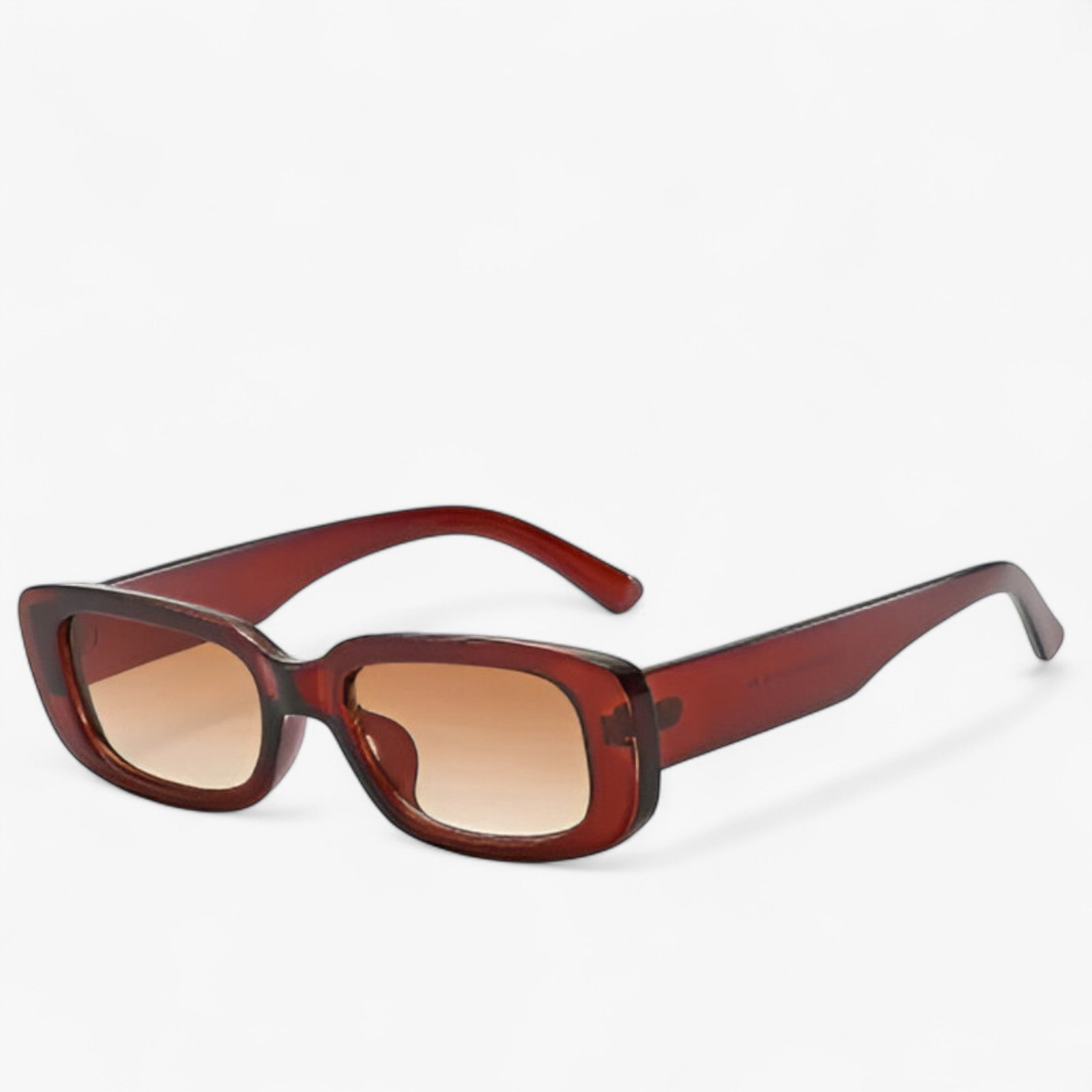 Nico | Unisex retro rektangulære solbriller med sorte linser - te Som vist - men's fashion - {{ product_tags }