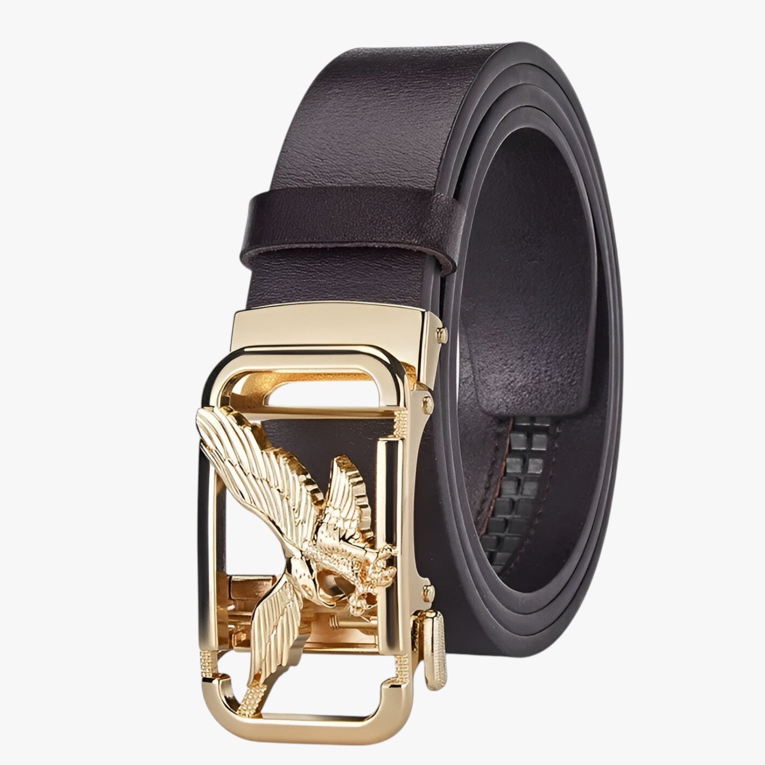 Atlas | Stile Fiero Bælte i Ægte Læder med Ørnespænde - guld - men's fashion - {{ product_tags }