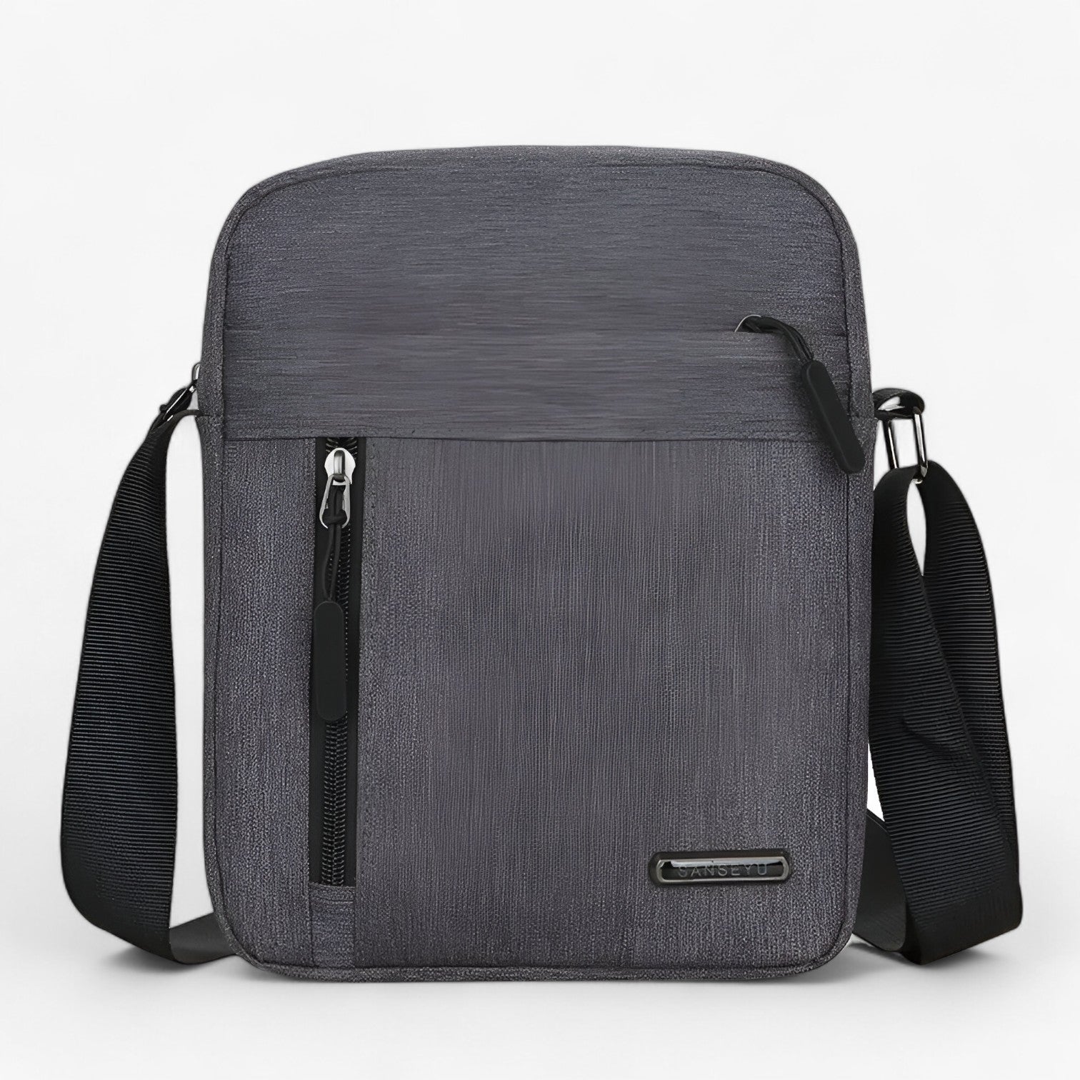 Grayson | Herre Oxford Skuldertaske - Bæredygtig, Stilfuld og Klar til Forretninger - Grå - bags - {{ product_tags }