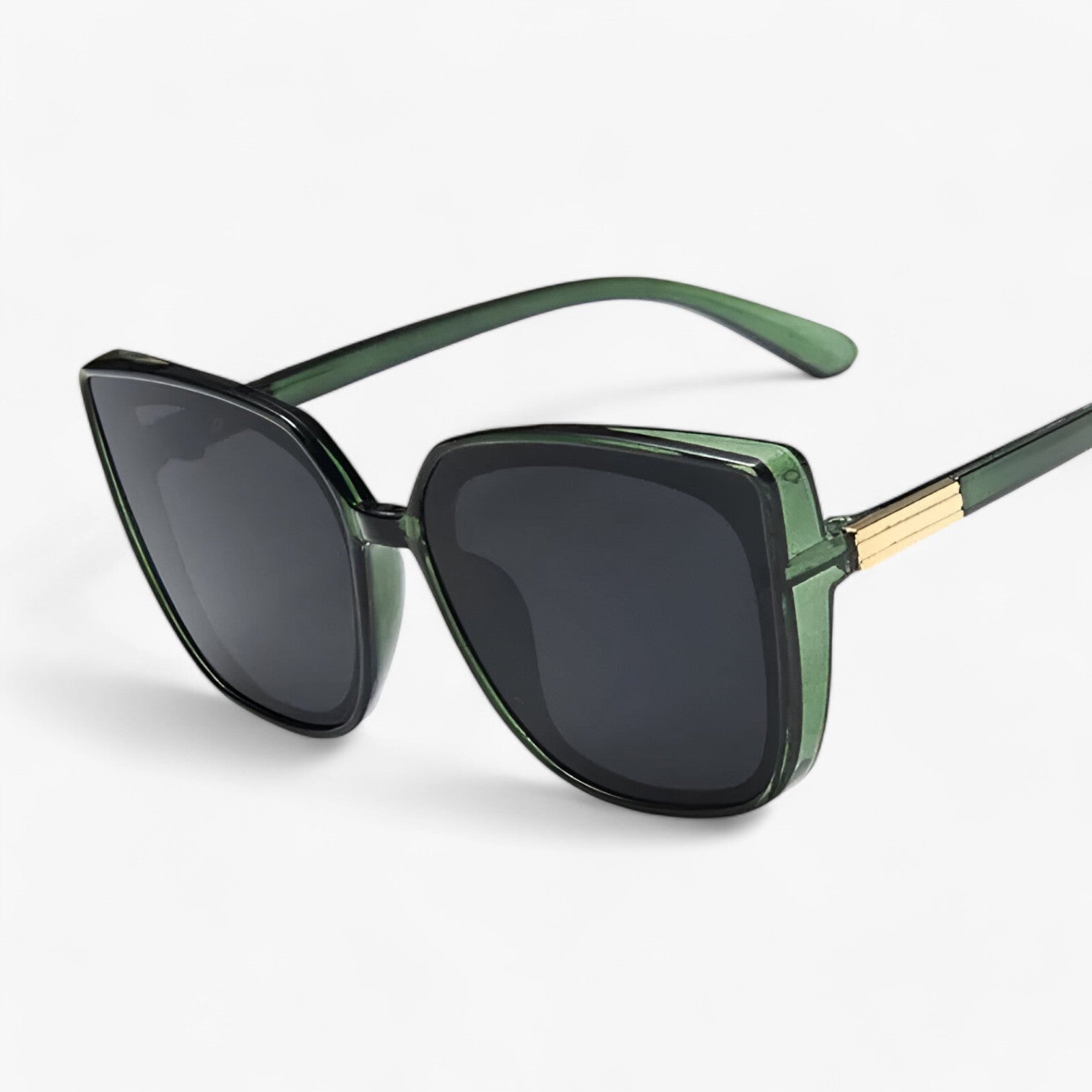 Mariana Vintage Cat-Eye Solbriller - Chic og dristig stil - Grøn Grå som vist - women's fashion - {{ product_tags }
