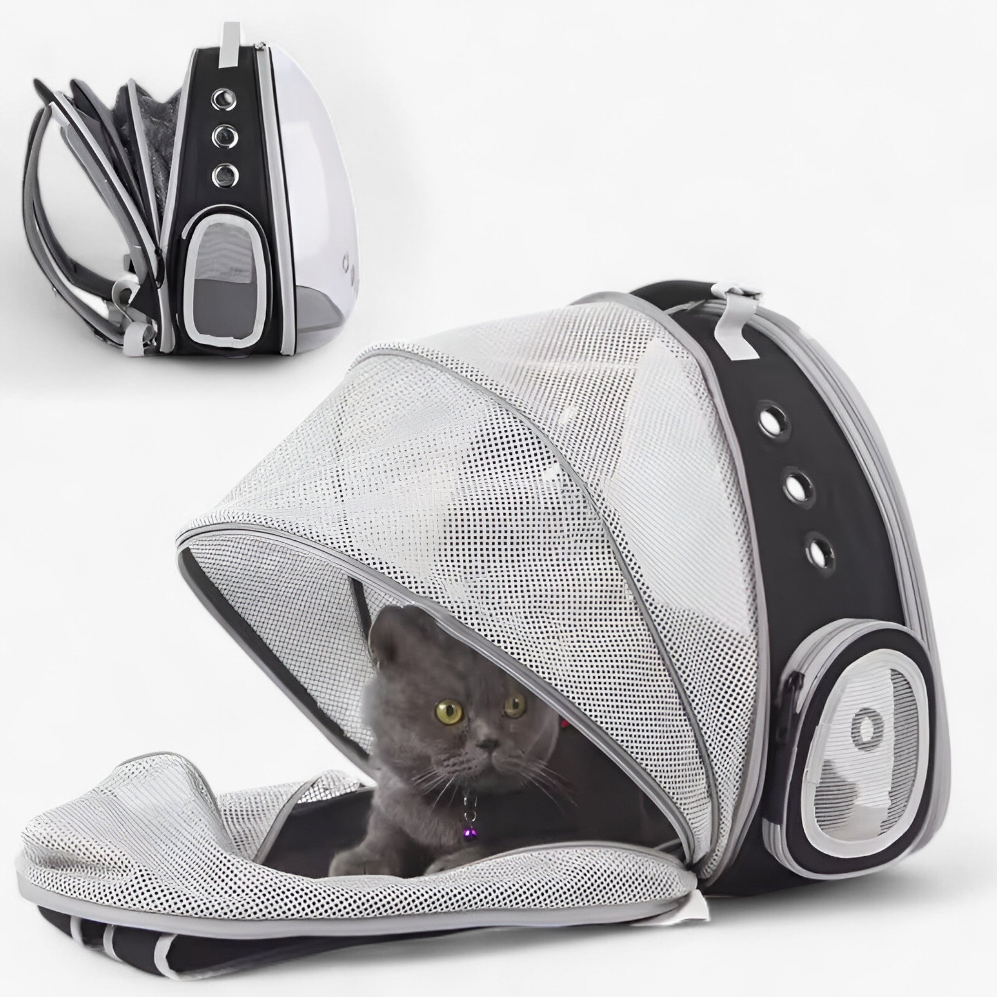 Luna | Rummelig Astronaut-kattenrygsæk med Boblevindue - - other - {{ product_tags }