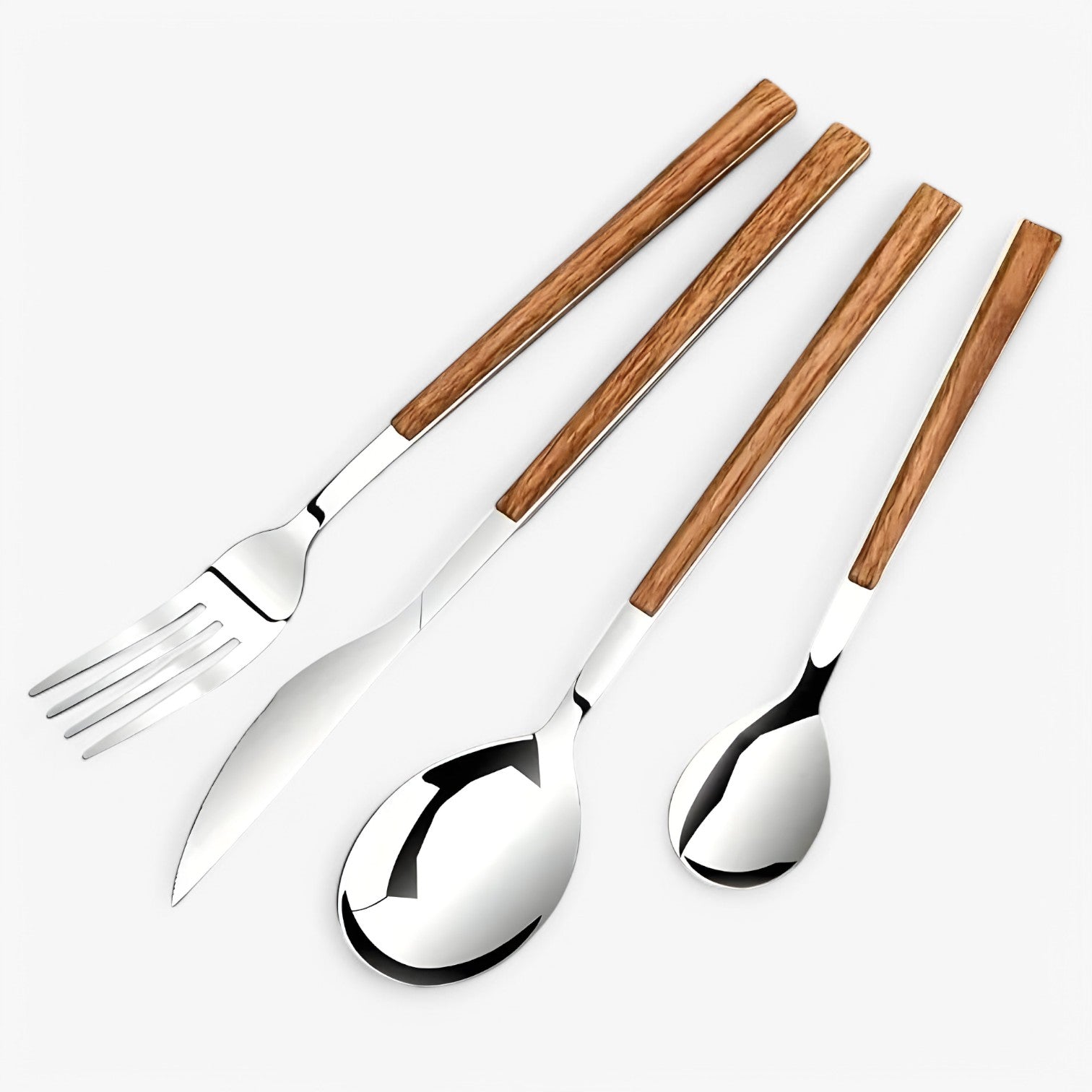 Minette | 12-delt bestiksæt – Træhåndtag, opvaskemaskine-sikker - - house & garden - {{ product_tags }
