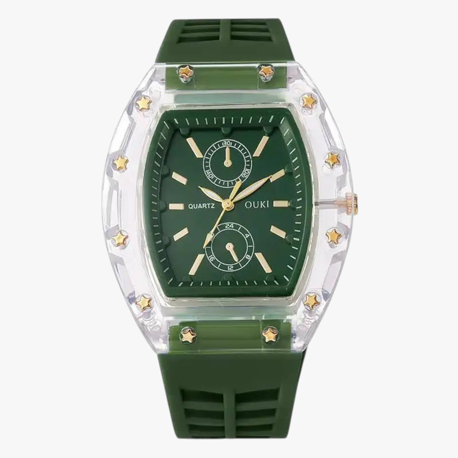 Kate | Casual analog ur med silikon - Grøn uden æske - Kate | Casual analog ur med silikon - €25 - {{ product_tags }
