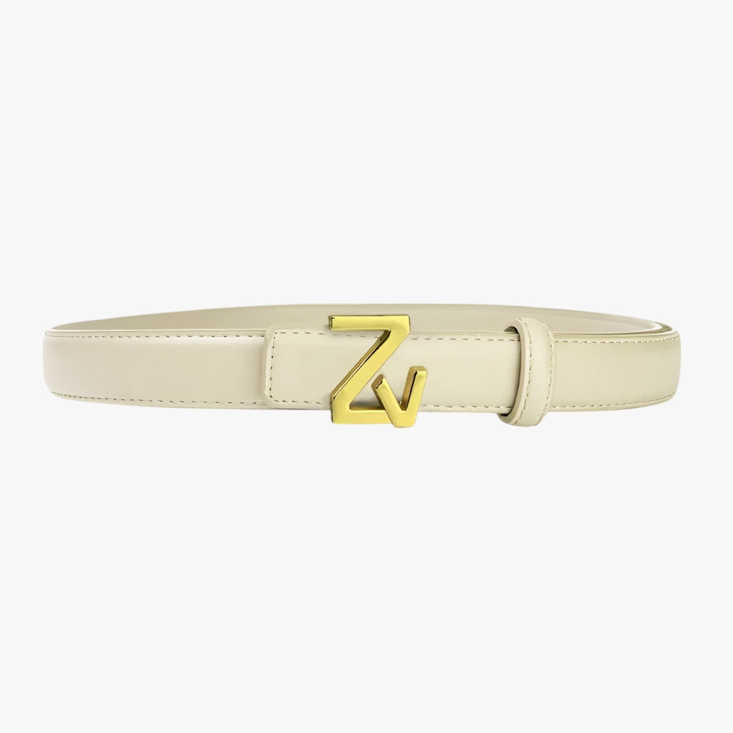 Liliana | Elegant damebælte med ZV spænde - abrikos 110cm - women's fashion - {{ product_tags }