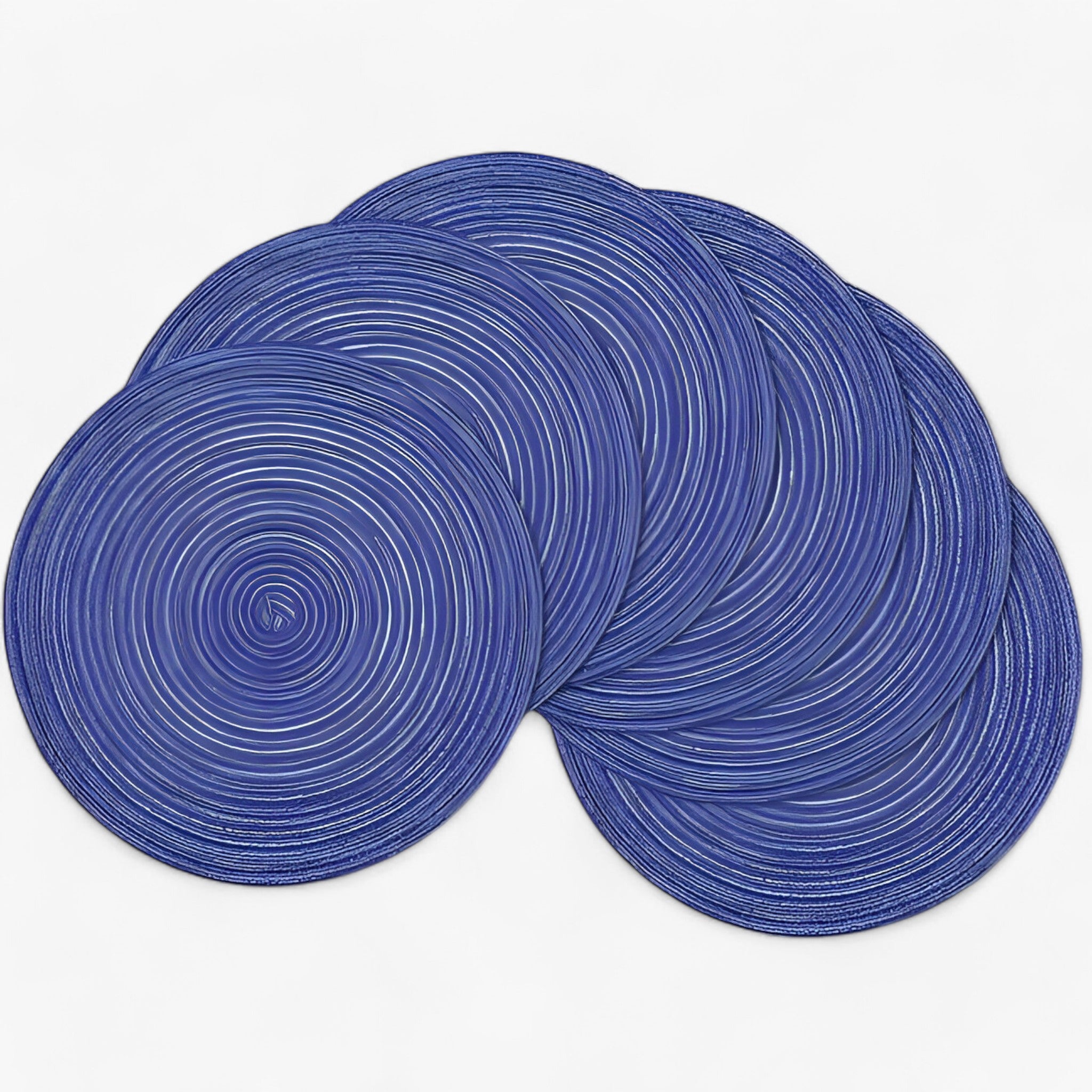 Gevlochten dækkeservietter | Bæredygtige og stilfulde - Blå 36cm - house & garden - {{ product_tags }