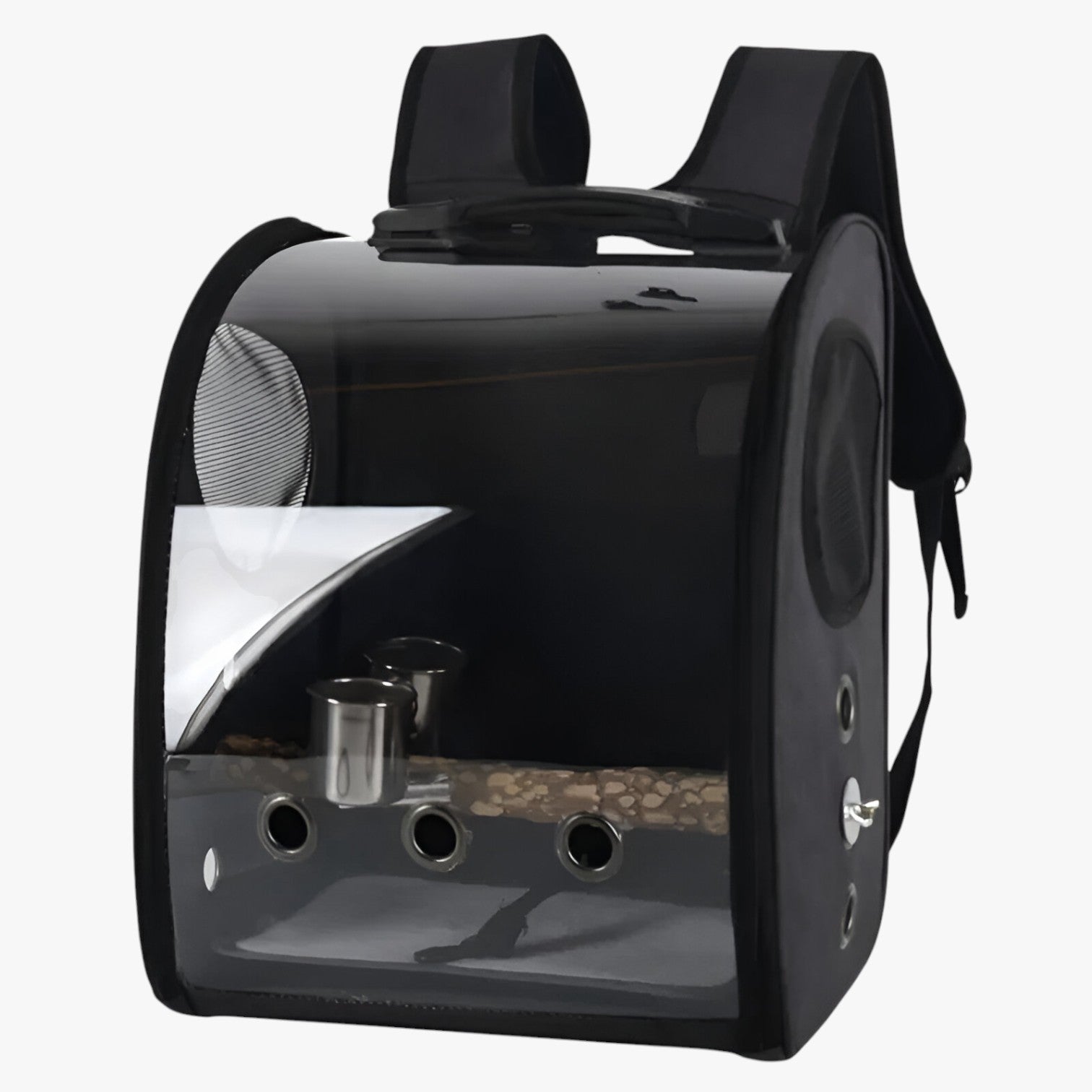 Agastya | Rummelig fuglebure – Komfortabel rejse for din fugl - Sort Sæt - Agastya | Rummelig fuglebure – Komfortabel rejse for din fugl- €25 - {{ product_tags }