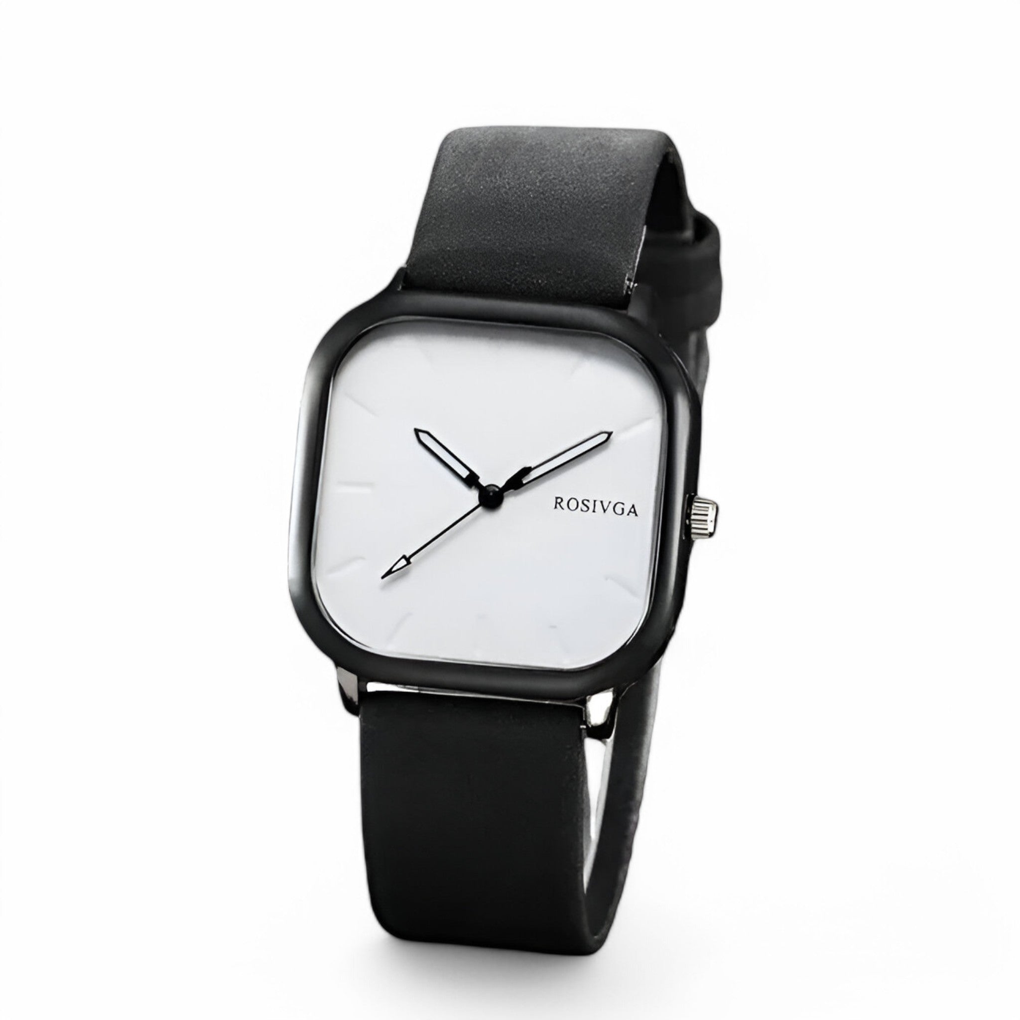 Elias | Kvartsur i PU læder med firkantet urskive - - watches - {{ product_tags }