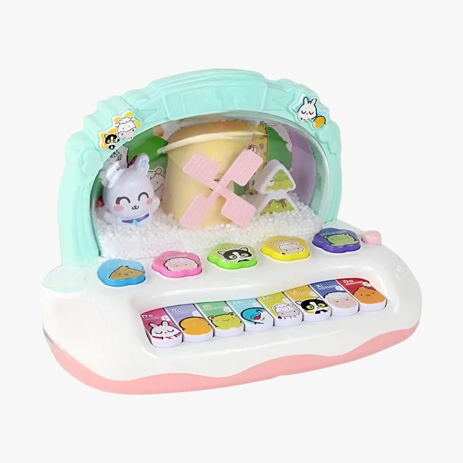 Felicity Baby Puzzle Musik Klaver – Leg, lær og strål med LED-lys - - baby - {{ product_tags }