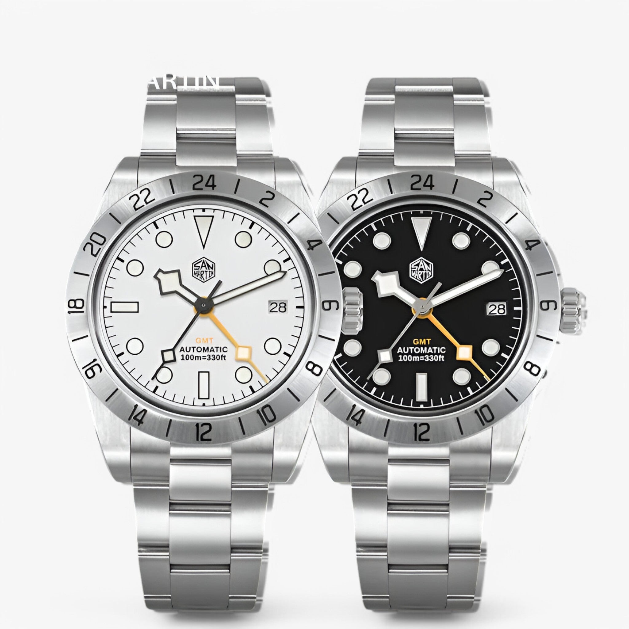 Anthony | Stilfuldt GMT Automatisk Sportsur i Stål - - watches - {{ product_tags }