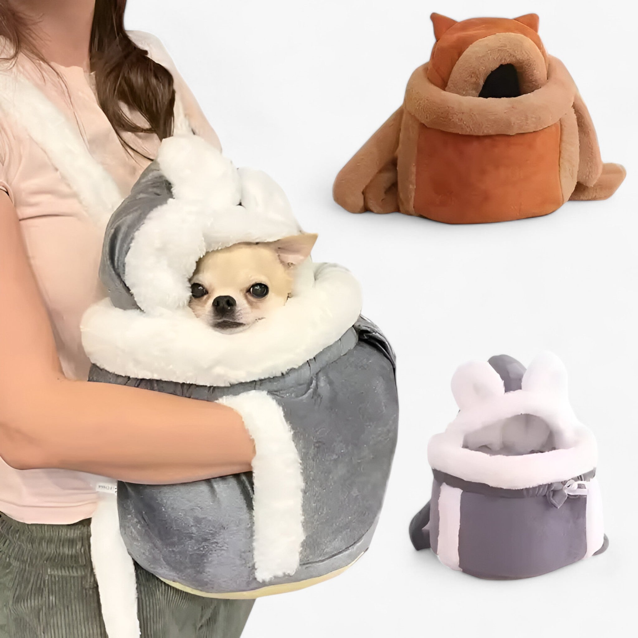CozyPet | Varm Pluche Kjæledyr Bærepose – Behagelig & Sikker til Rejser - - baby - {{ product_tags }