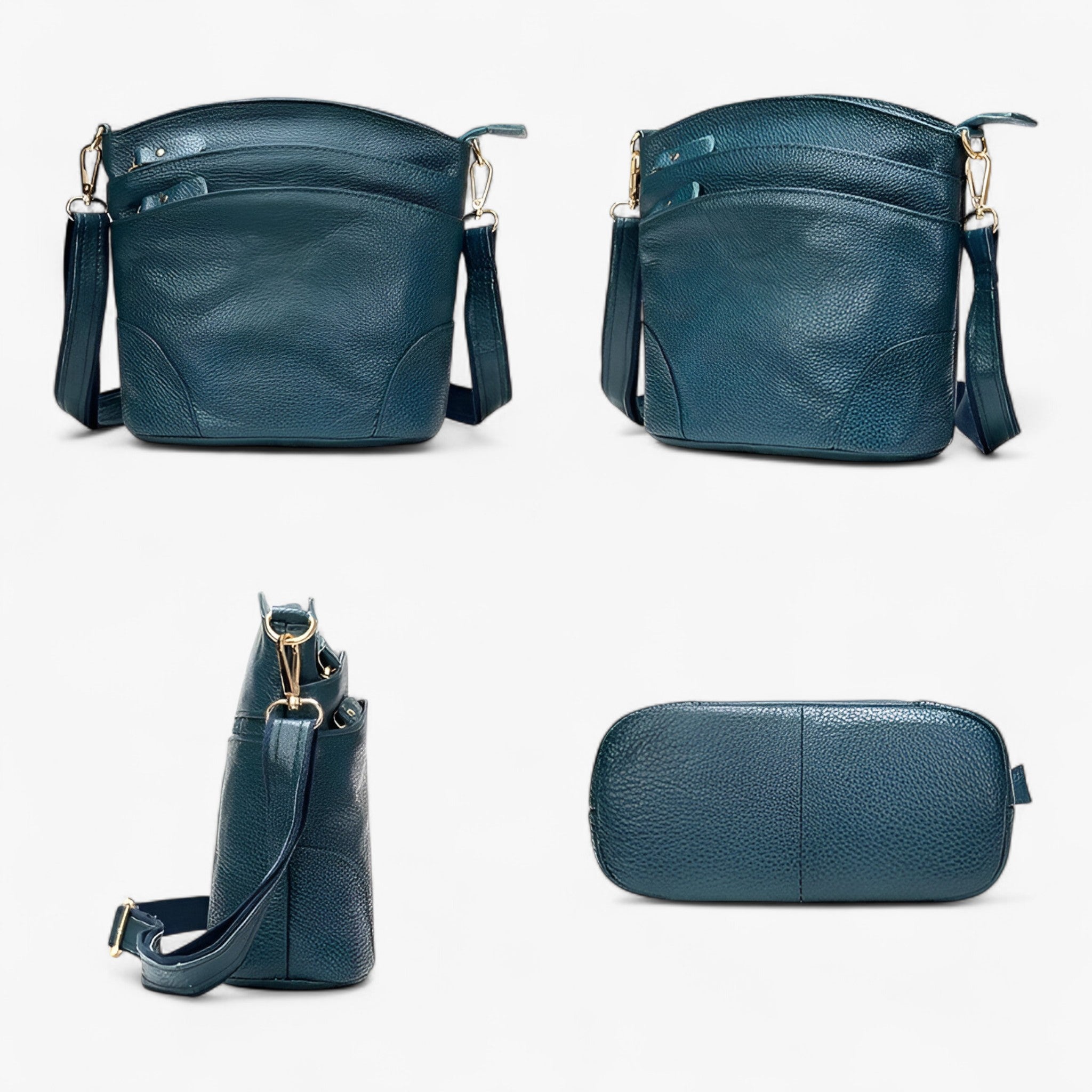 Echte Læder Crossbody Taske Dame - - Kvinders håndtasker - {{ product_tags }