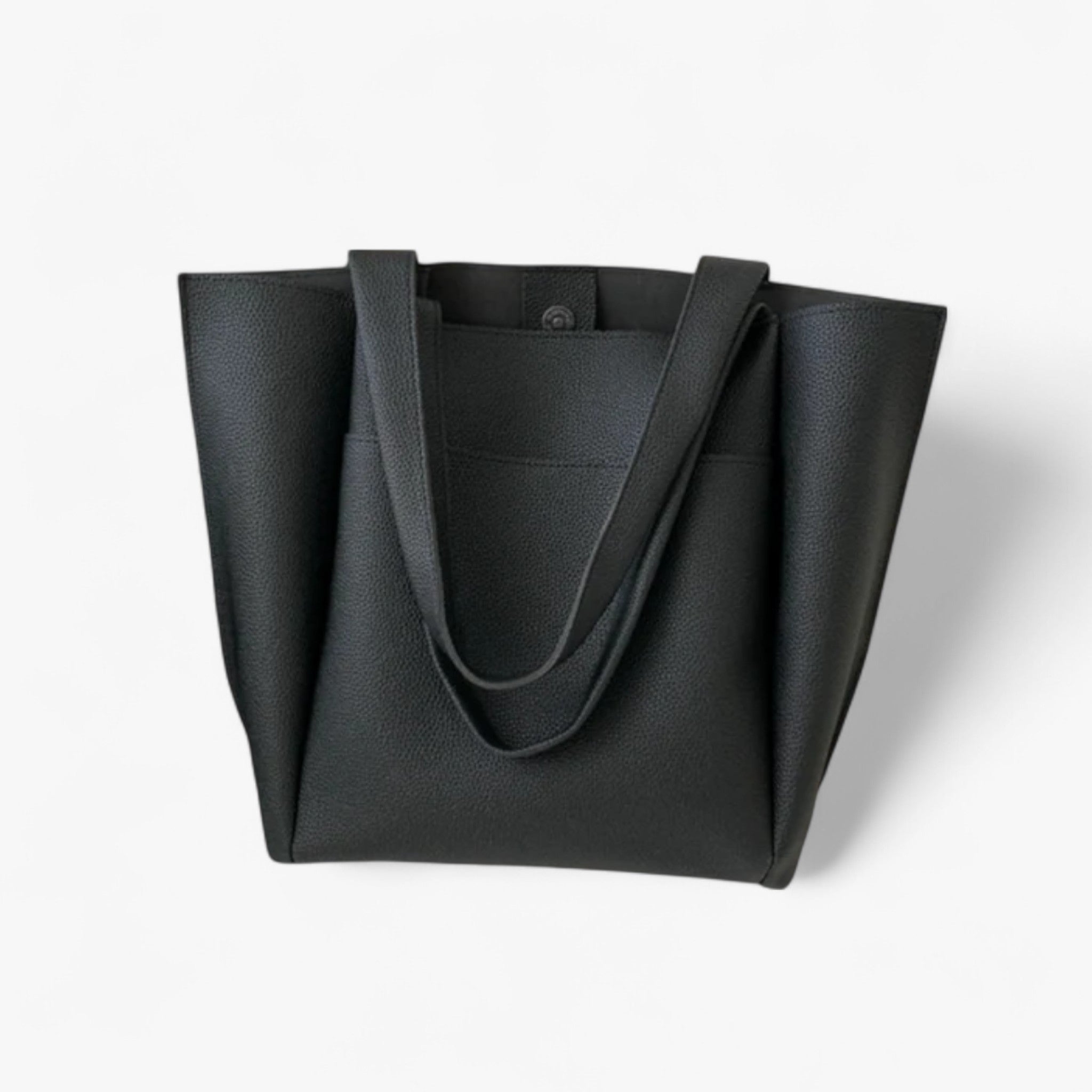 Lyka | Coï Luxe Vegansk Læder Skuldertaske - Sort 42cmx32cmx12cm - Lyka | Coï Luxe Vegansk Læder Skuldertaske - €25 - {{ product_tags }