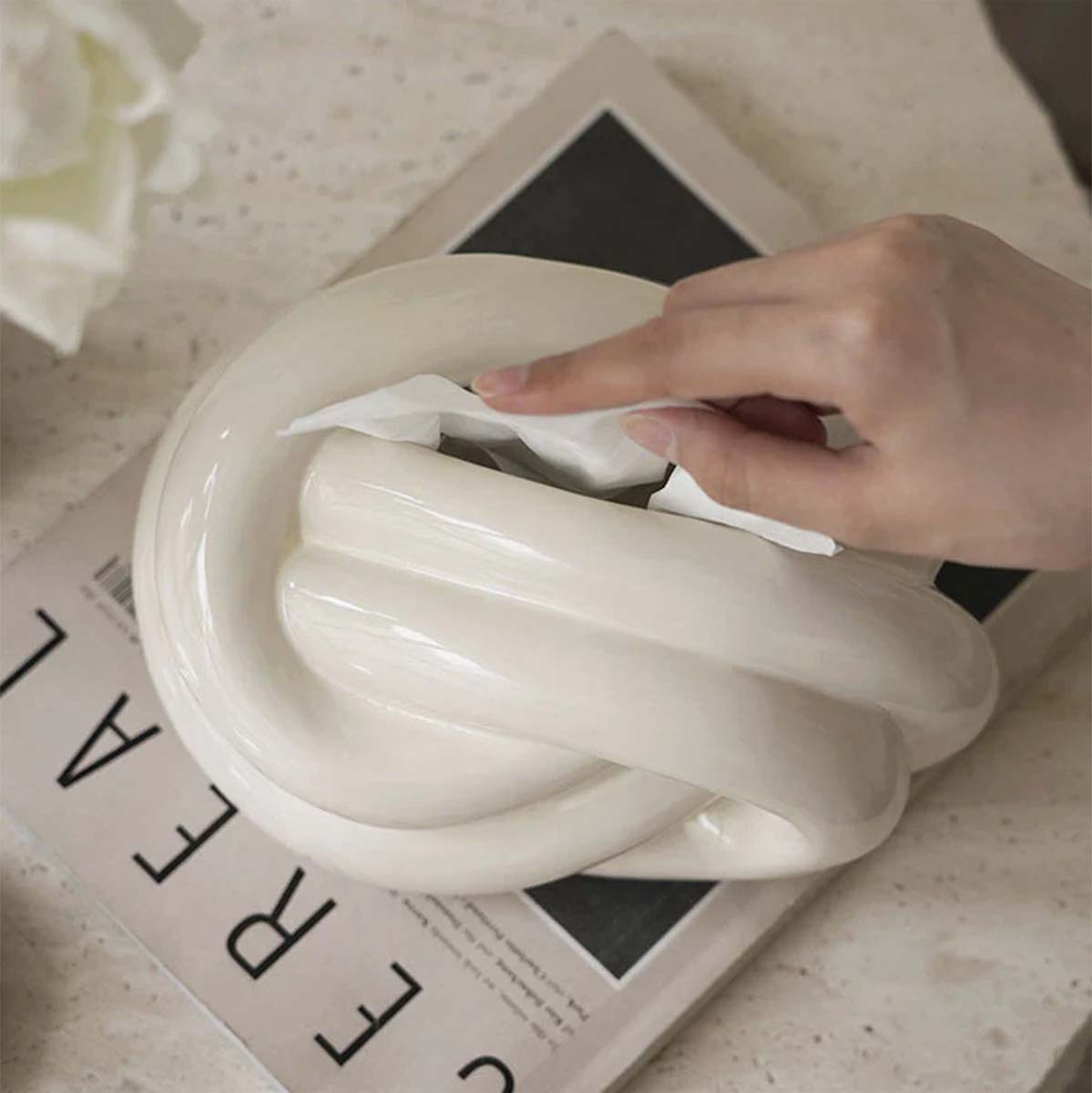Knot Nässkyddlådor | Stilige og Funktionelle Indretningsaccessories - Hvid - house & garden - {{ product_tags }