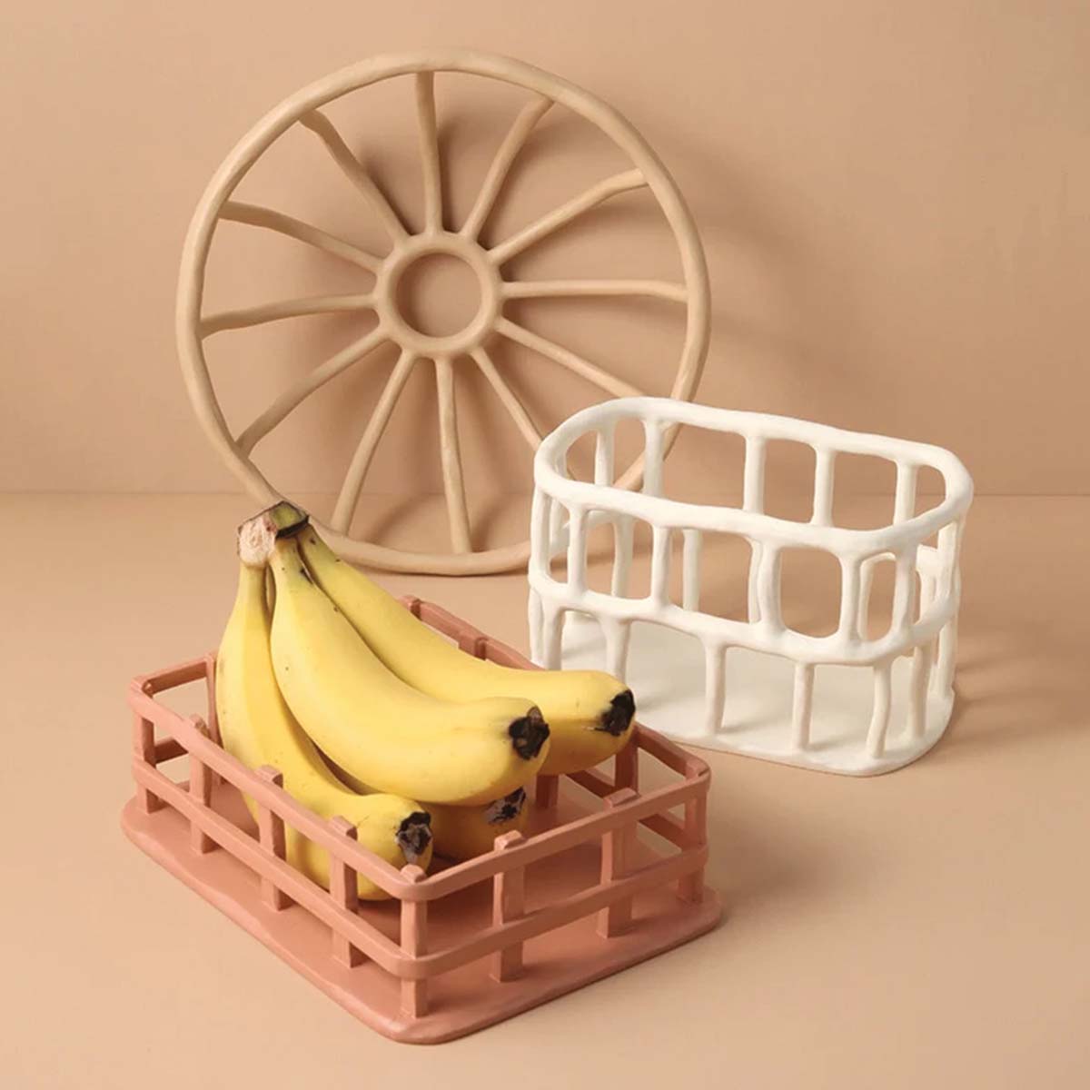 Har resin frugtskål | Skulptureret bakke - Stilren & Funktionel - - house & garden - {{ product_tags }