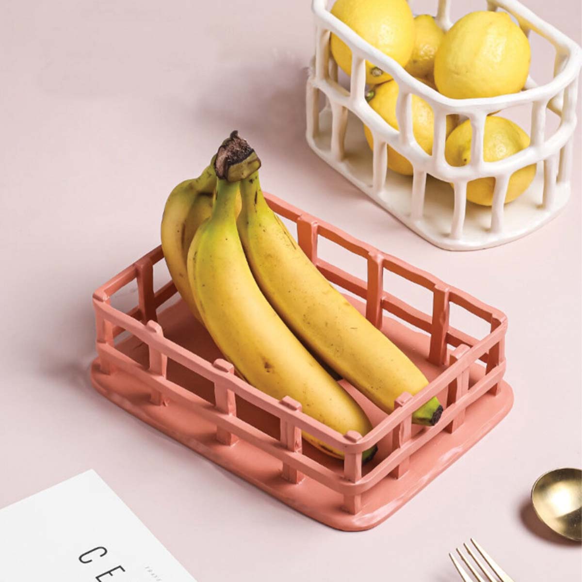 Har resin frugtskål | Skulptureret bakke - Stilren & Funktionel - - house & garden - {{ product_tags }