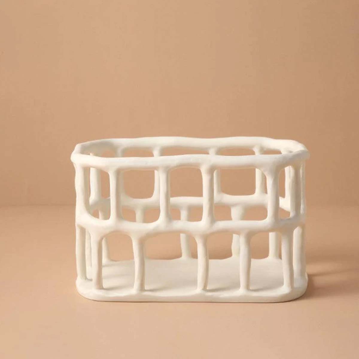 Har resin frugtskål | Skulptureret bakke - Stilren & Funktionel - Hvid - house & garden - {{ product_tags }