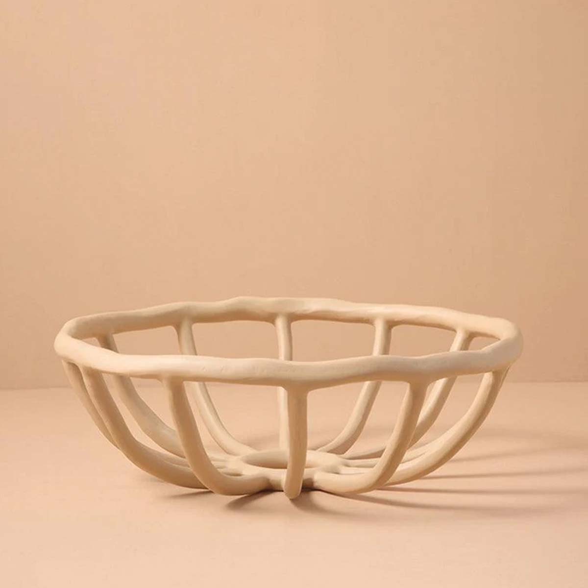 Har resin frugtskål | Skulptureret bakke - Stilren & Funktionel - Brun - house & garden - {{ product_tags }