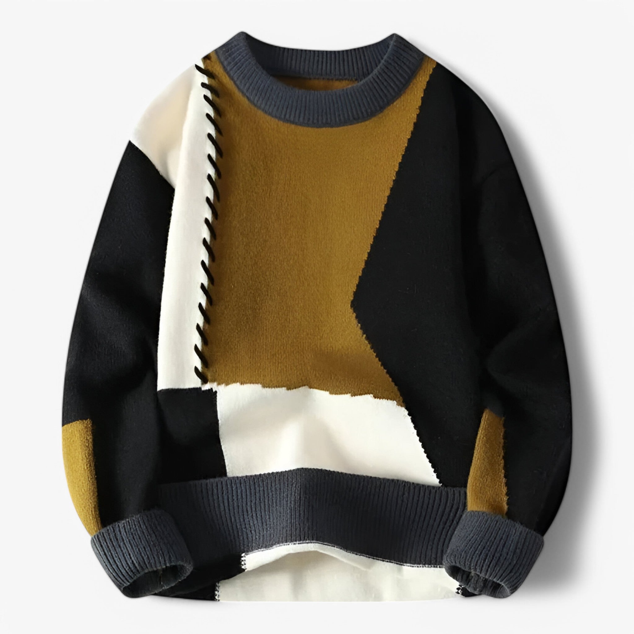 Zane | Strikket sweater - unik og komfortabel - Brun sort - women's fashion - {{ product_tags }