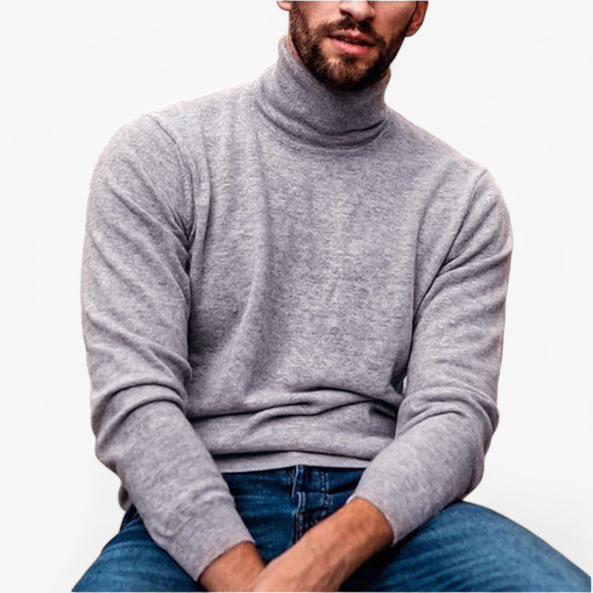 Lanz | Elegant Striktrøje til den Kolde Sæson - Lys Grå - women's fashion - {{ product_tags }