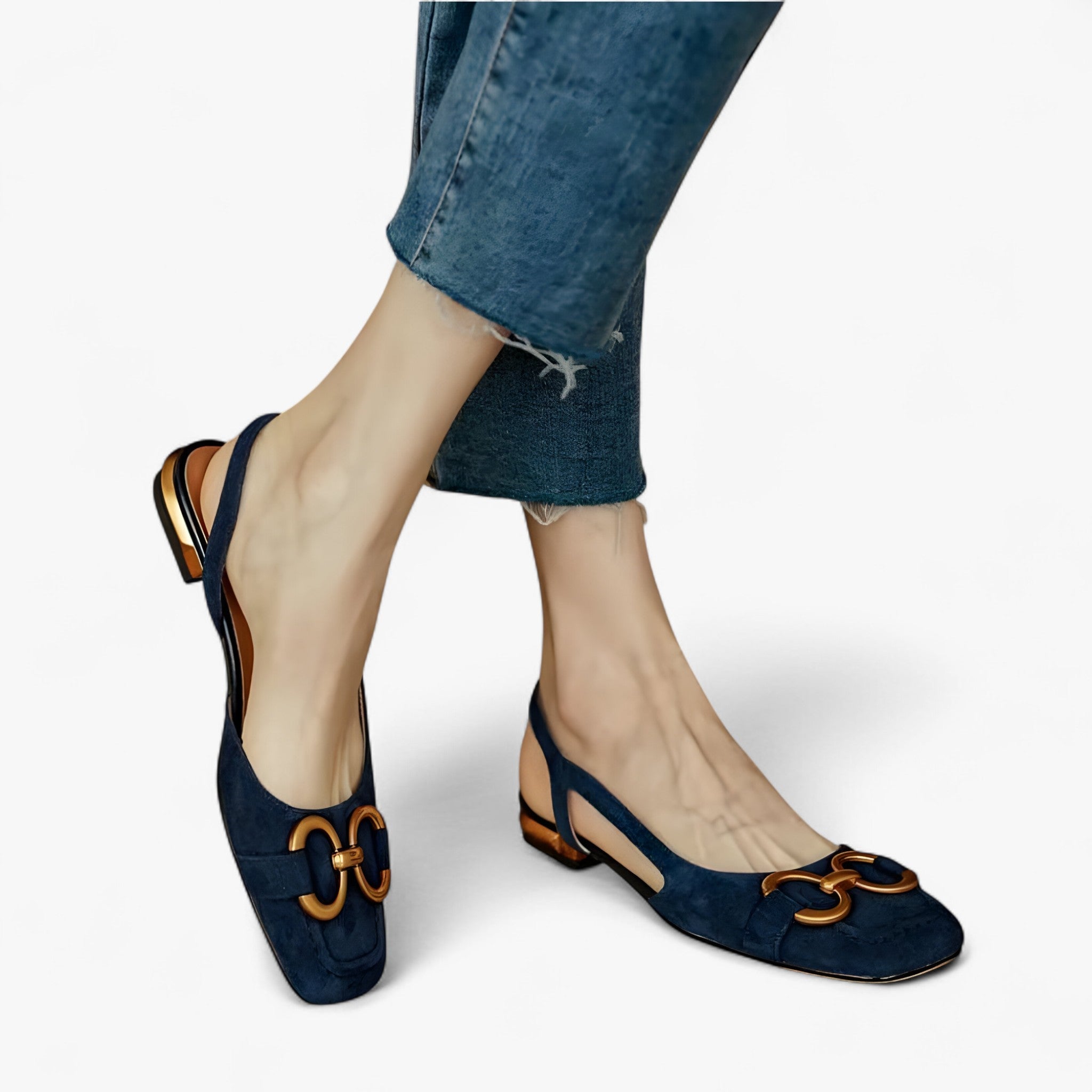 Leny | Elegante Ortopædiske Sandaler - Mørk blå - shoes - {{ product_tags }