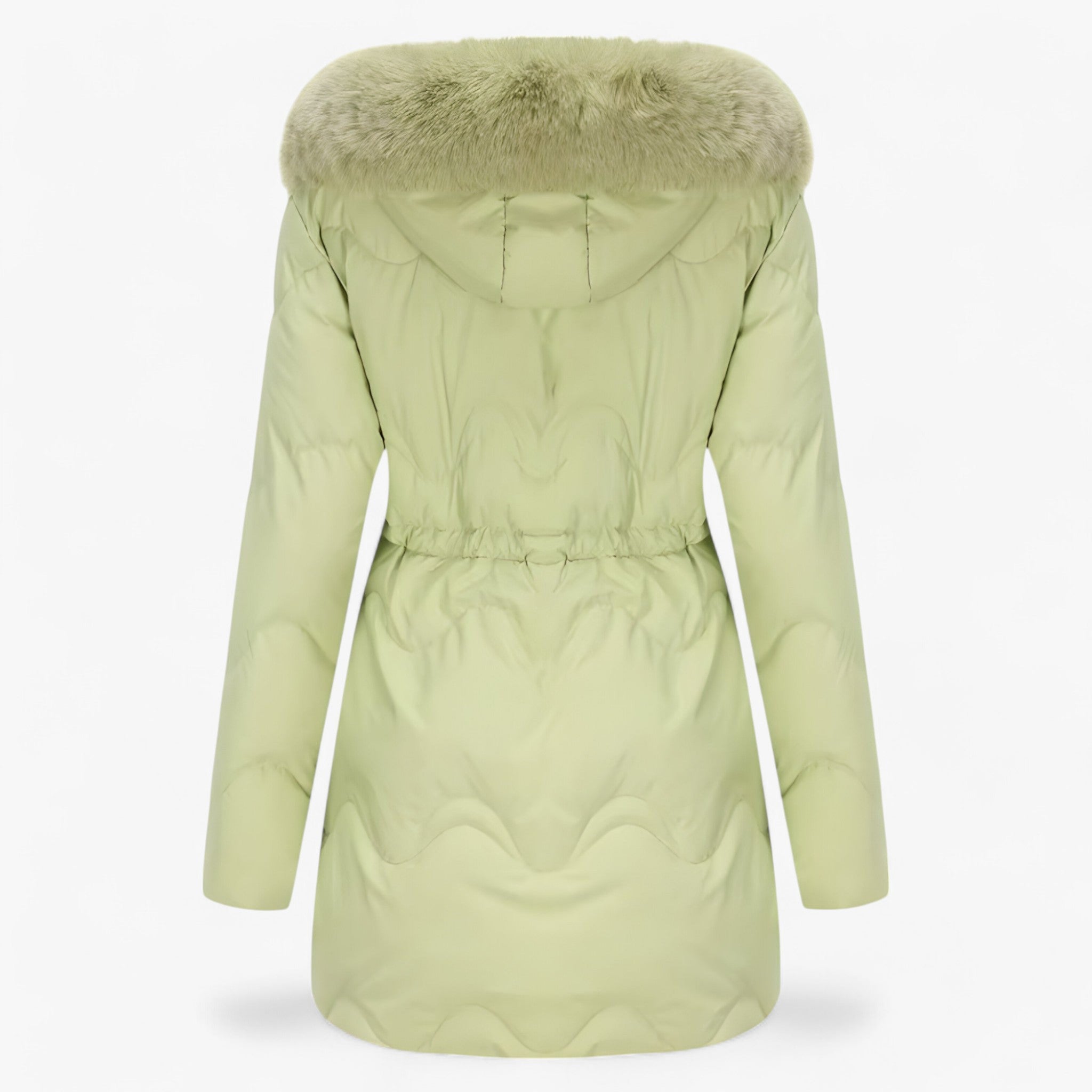 Aira | Vinterdunjakke - med hætte og tyk pels for maksimal varme - Grøn - winter - {{ product_tags }