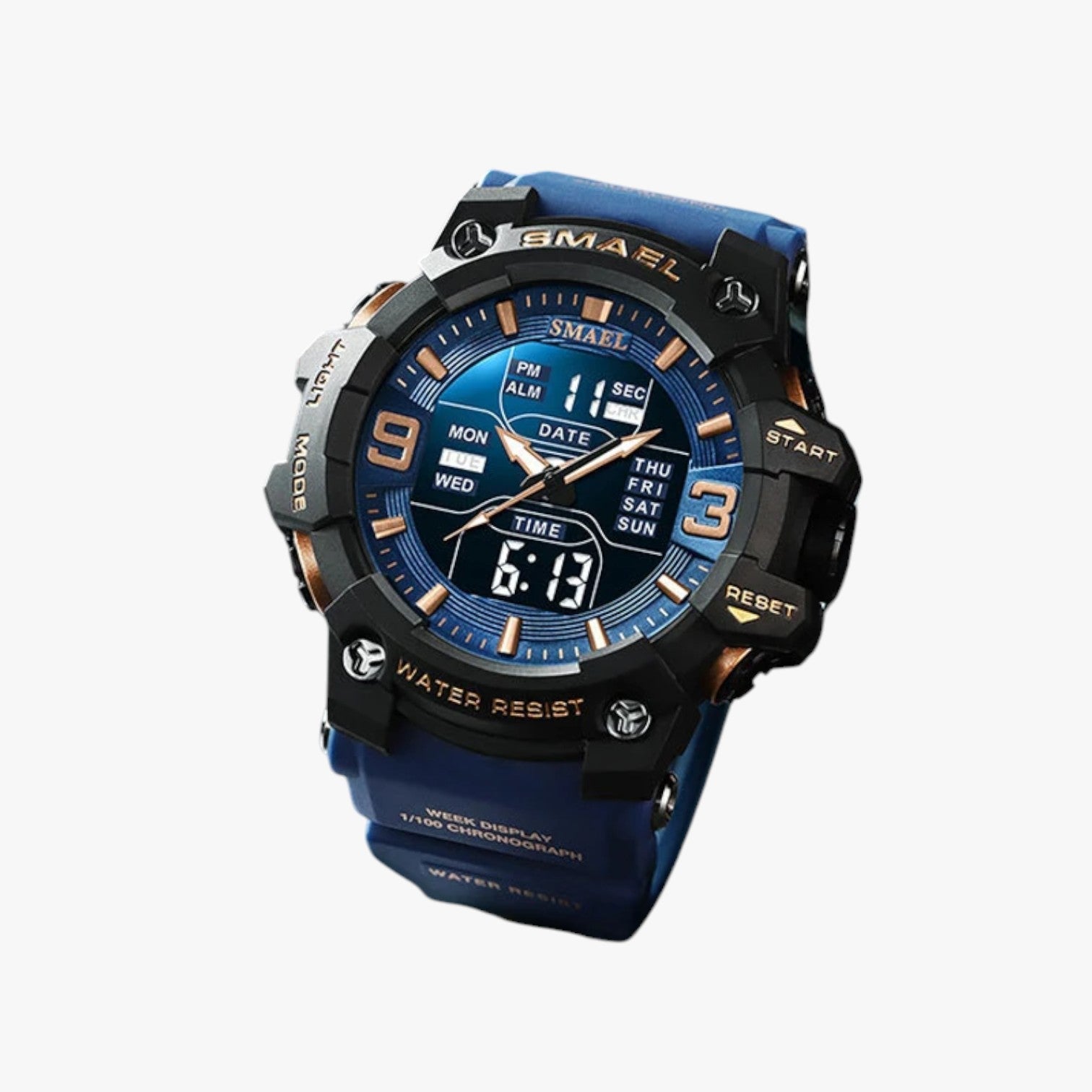 Janos | Sportur – LED-display, vandtæt og dobbelt tidsvisning - - watches - {{ product_tags }