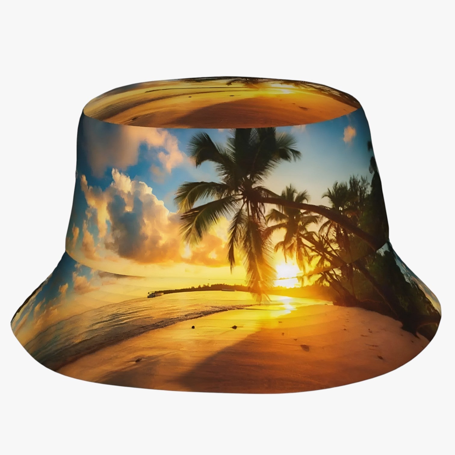 Erik | Sommerhat til mænd – Beskytter mod solen med tropisk flair - Gul Én størrelse - men's fashion - {{ product_tags }
