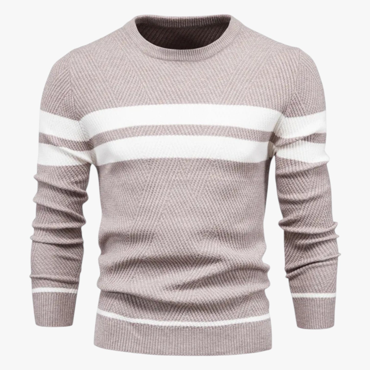 Adam | Efterårssweater til mænd med varm pasform og elegant floral stil - Cachi - Adam | Efterårssweater til mænd med varm pasform og elegant floral stil - €25 - {{ product_tags }