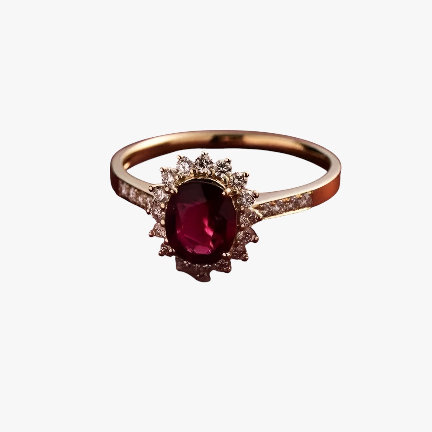 Janet | Vintage ring med kongelig flair og funklende rubinlook - - other - {{ product_tags }