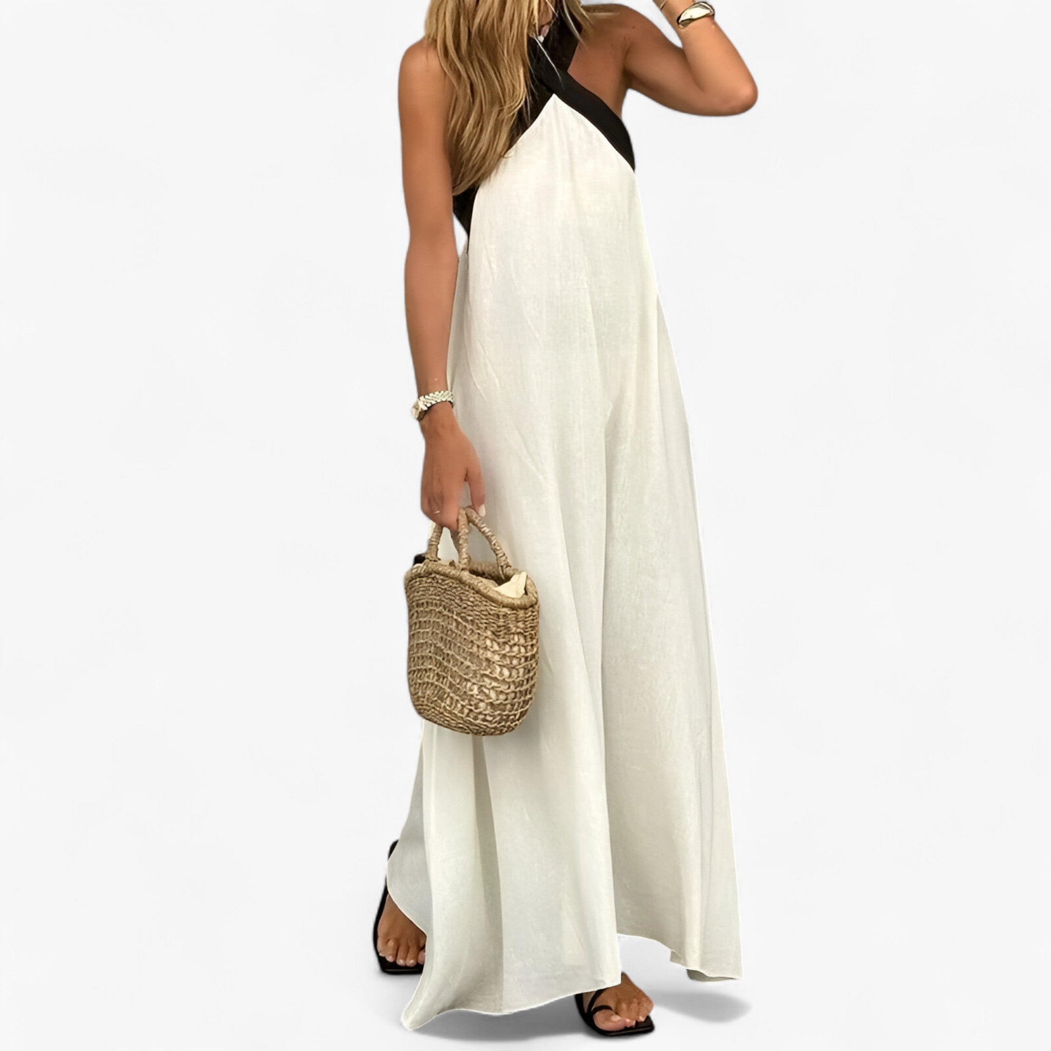 Klara | Halterkjole – Elegant og tidløs - - women's fashion - {{ product_tags }