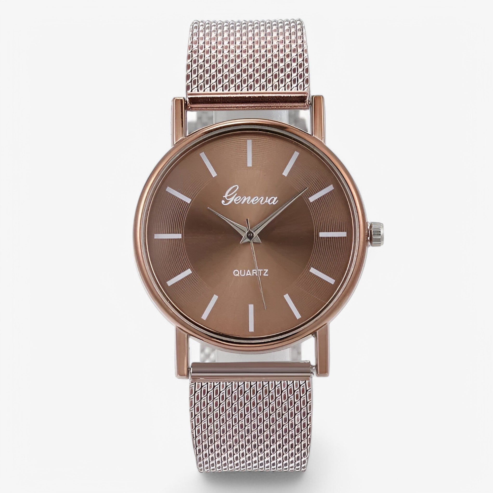 Karina | Elegant rosa guldur med hjerteformet urskive - Brun-2 - watches - {{ product_tags }