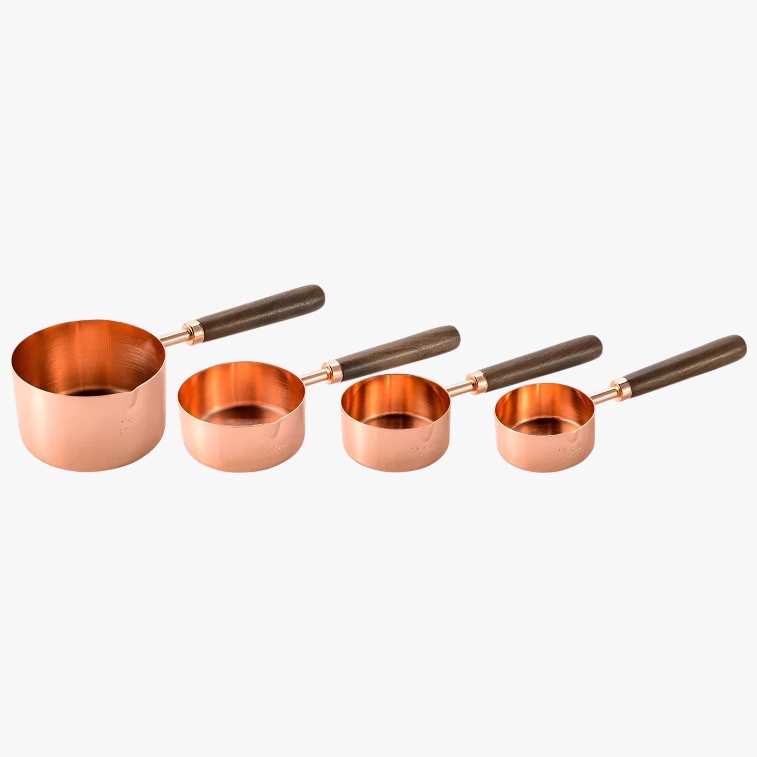 Yasmin | Rustfrit stål måleske sæt – Præcise og holdbare målinger - 4Stykker Pink Stor - house & garden - {{ product_tags }