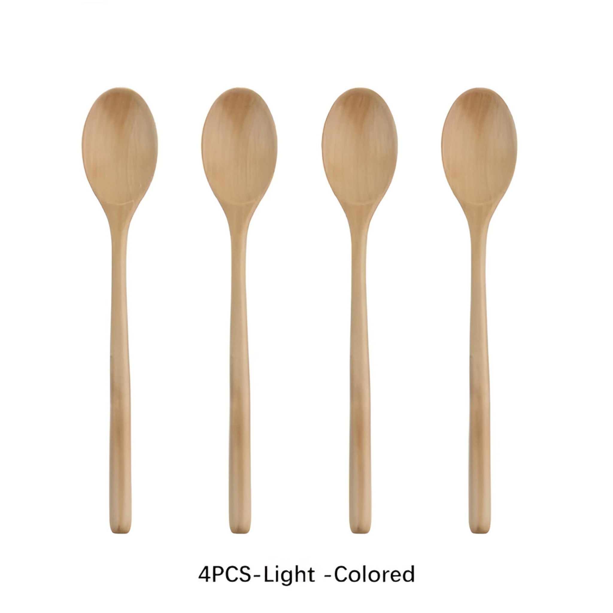 Jin | Koreansk ske-sæt i træ - 4 stk Light Farve - house & garden - {{ product_tags }